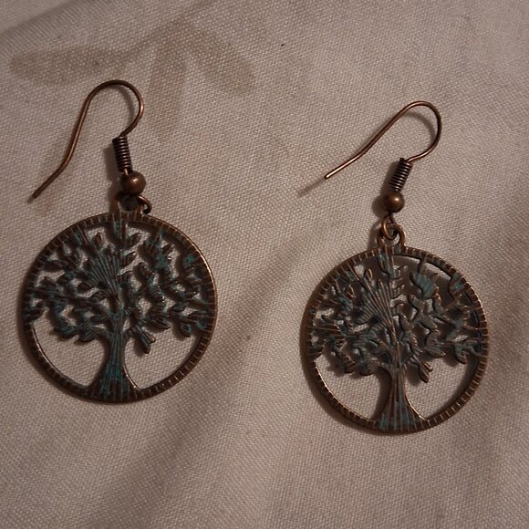 TREE OF LIFE EARRINGS - Picture 1 of 1